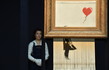 Il mistero del quadro di Banksy distrutto solo per metà (e che adesso è l'affare del secolo)