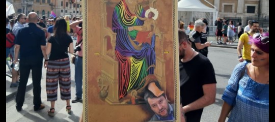 gay pride madonna salvini